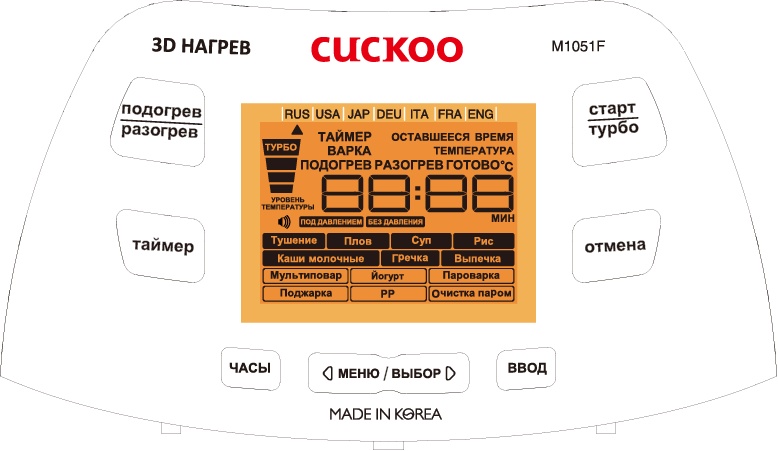 Мультиварка Cuckoo СМС-M1051F