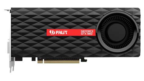 Видеокарта Palit GeForce GTX 960 1165Mhz PCI-E 3.0 2048Mb 7200Mhz 128 bit (NE5X960S1041-2060F)