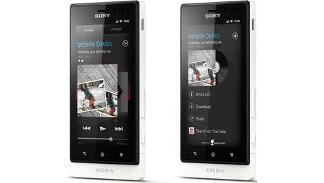 Смартфон Sony Xperia sola white