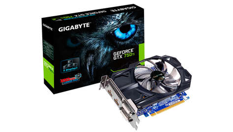 Видеокарта Gigabyte GeForce GTX 750 Ti 1020Mhz PCI-E 3.0 2048Mb 5400Mhz 128 bit (GV-N75TD5-2GI)